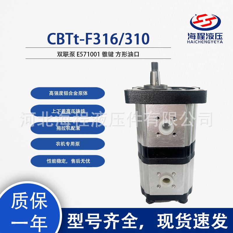 CBTt-F316/310 双联泵 E571001 锥键 方形油口