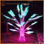 蝴蝶发光灯 高3米 宽2.5米 网红文旅灯光节户外发光造型灯