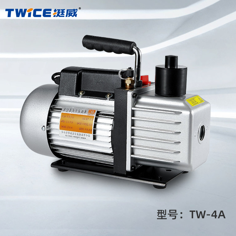 挺威4升单级旋片式真空泵小型抽气泵空调制冷实验抽滤抽真空TW-4A