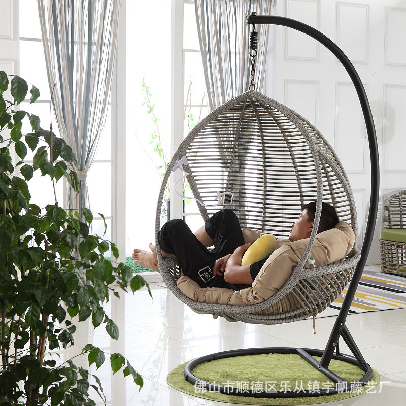 鸟巢吊篮户外休闲藤椅吊椅家用秋千阳台摇椅室内懒人吊床悬挂式
