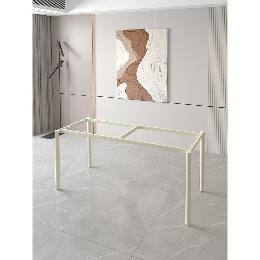 简约桌脚饭店桌面支撑架电脑书桌桌架办公桌腿支架金属铁艺餐桌腿