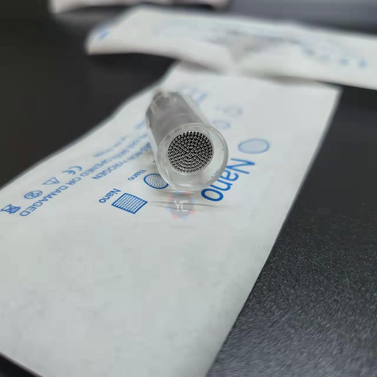 通用螺口电动微针头钢针MTS孕睫导入高晶3D5D方硅晶片纳米圆耗材