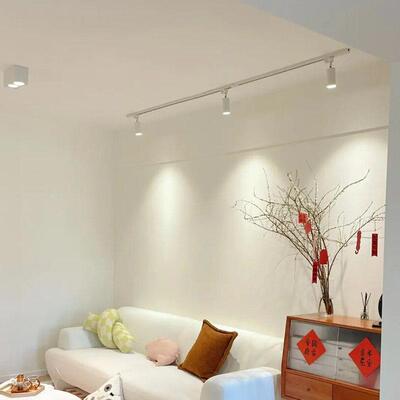 射灯商用服装店LED轨道灯 家用客厅照明背景墙明装无主灯casa照明
