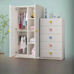 【香港包邮】简易卡通衣柜卧室儿童衣橱收纳小衣柜五斗柜组合