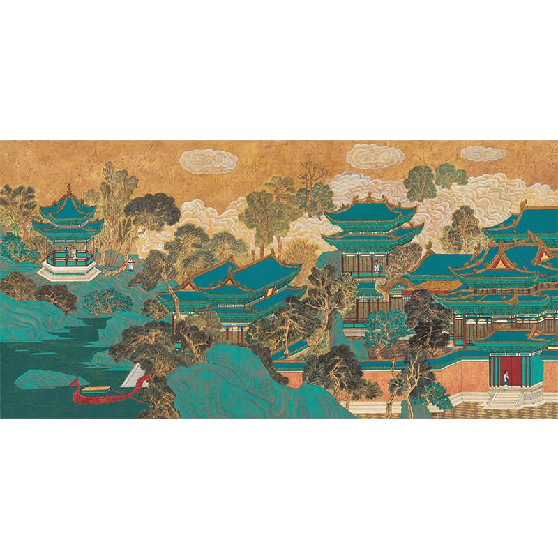 壁居逸阁覆古中式屏风贴纸家具翻新改造贴画衣柜装饰壁纸自粘墙贴