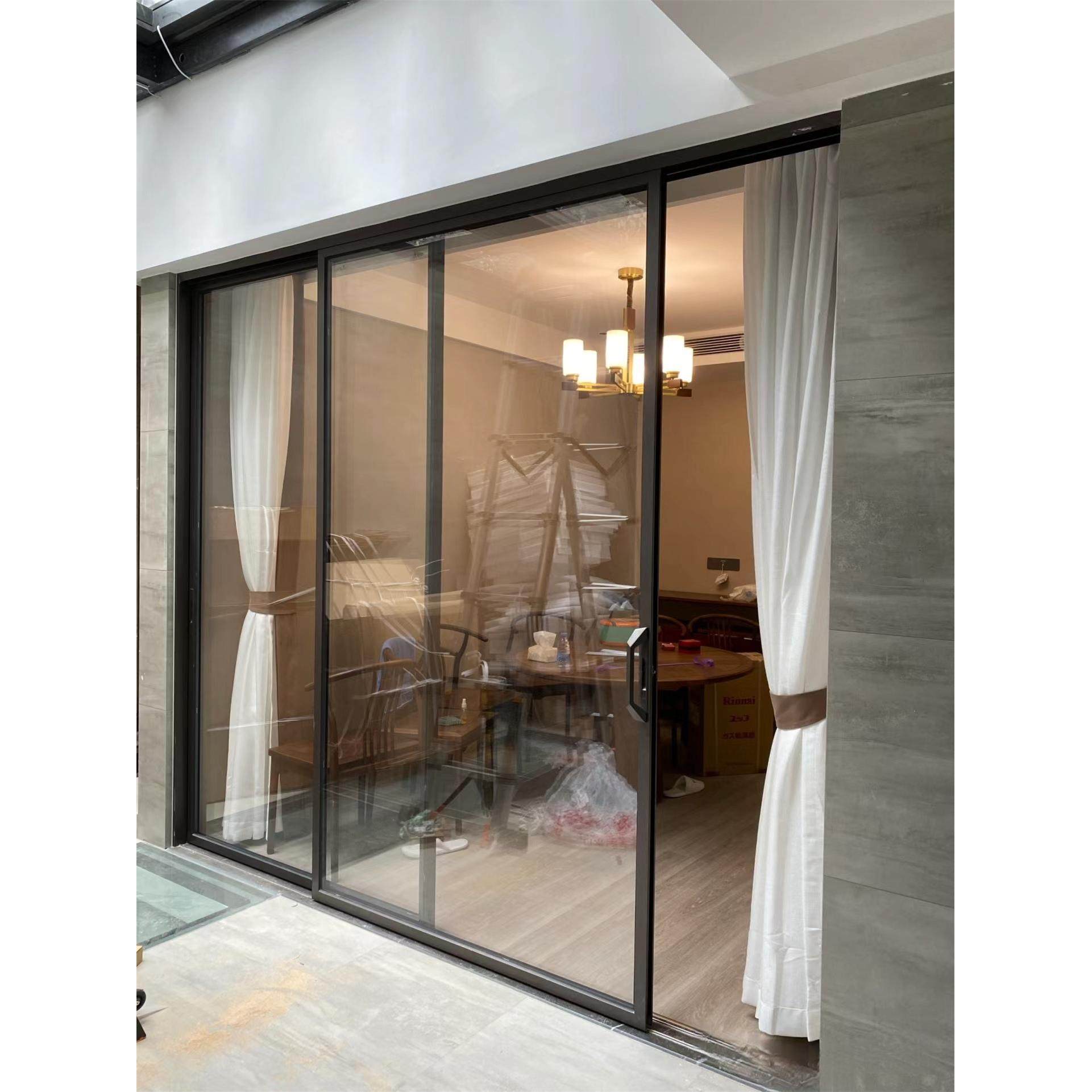 成都重型推拉门 窄边门 移门 折叠门 阳台客厅隔断门定制厂家直销