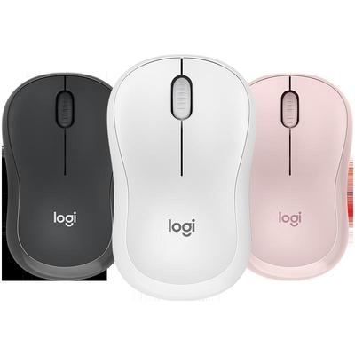 罗技M240无线蓝牙轻音鼠标办公粉色女生静音ipad平板电脑键盘套装