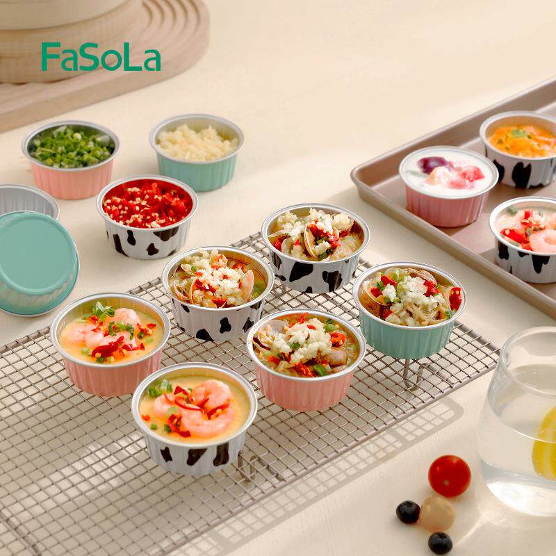 空气炸锅专用锡纸碗可重复使家用烤箱铝箔烘焙蛋挞生蚝锡纸盒盘杯