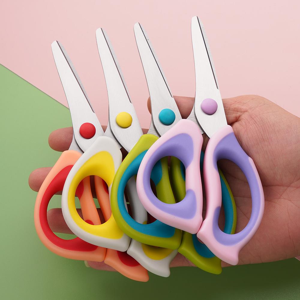 不锈钢宝宝辅食剪刀厨房剪肉菜面条蔬菜碎食防滑儿童食物小剪子