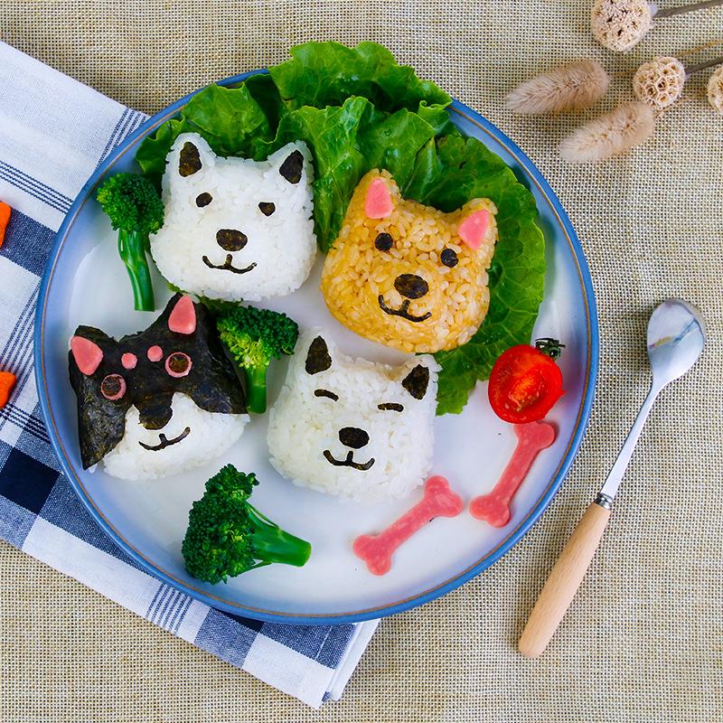 小猫咪饭团模具 儿童卡通便当创意米饭寿司工具DIY烘培工具