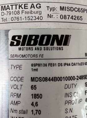 {议价}西博力SIBONI电机65PM136FE01