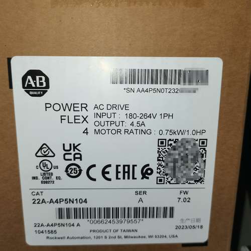 {议价}22A-A4P5N104，AB变频器，，