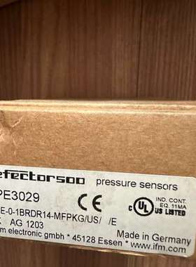 {议价} 易福门压力传感器 PE3029