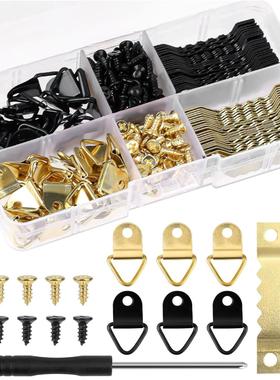 供跨境五金件欧式252PCS木墙挂钩组合金属相框钉衣包无痕钉挂钩