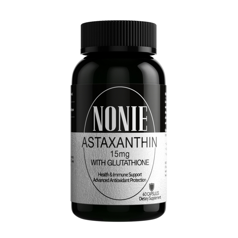 新西兰NONIE虾青素胶囊谷胱甘肽花青素抗氧化初老改善暗淡60粒