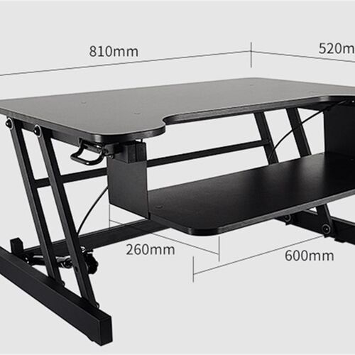 极速Easyp Computer Desk with Handle Sit Stand Desk Riser Fol