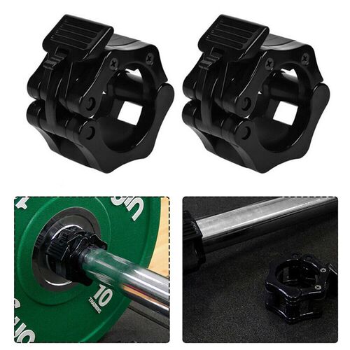 极速2pcs Barbell Collars Plastic Barbell Bar Clips Weight Li