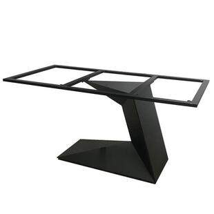 定制锻铁桌腿支架轻豪华桌腿大板书桌金属支撑框架板岩餐桌脚座