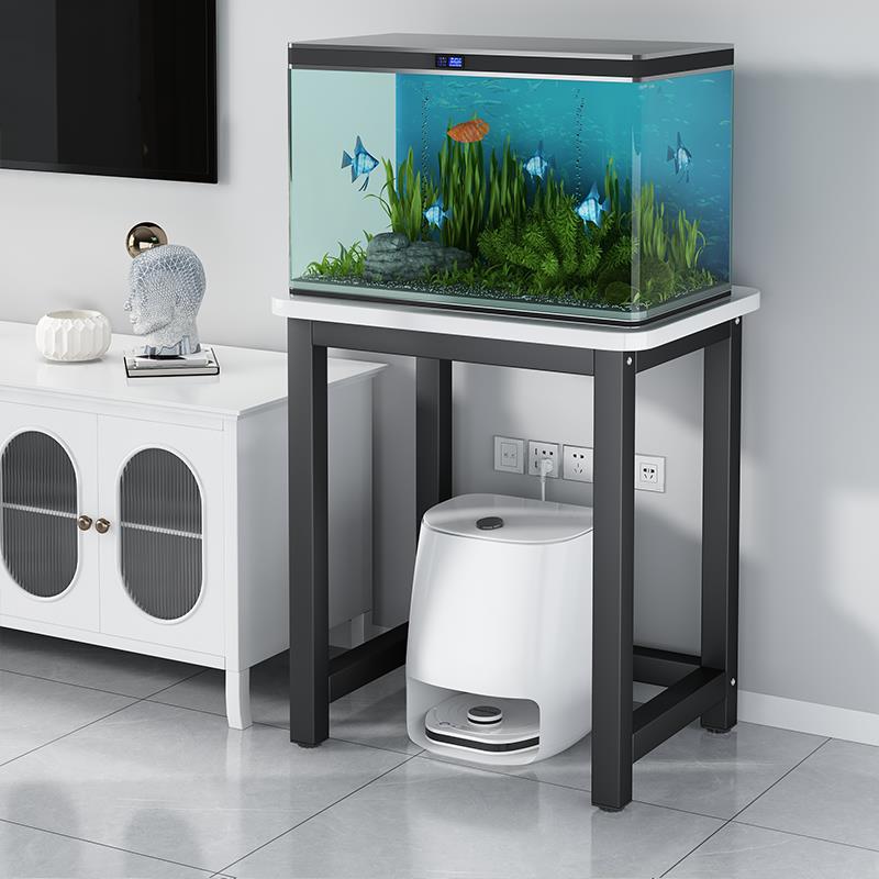 鱼缸架落地扫地机器人铁艺托架承重鱼缸底座置物架客厅水族箱底架