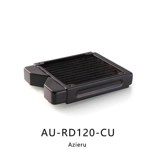 Azieru AU-RD120-CU 120铜水冷排 换热器 散热排 冷排 铜排