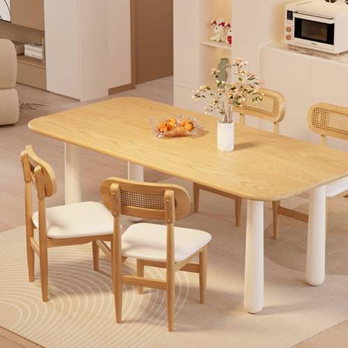 Sweet Feeling实木餐桌家用高级感餐桌带椅子原木饭餐桌吃饭桌子