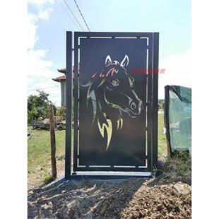 镀锌板切割护栏庭院围栏露天阳台防护栏楼梯扶手栏可定制装饰屏风