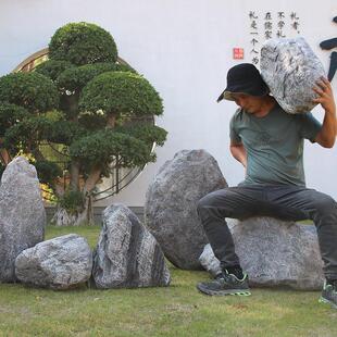 彷真石敢当泰山石室外化路冲镇宅庭院补角摆件空心玻璃纤维石头道