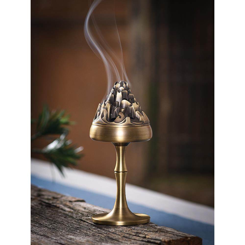 纯铜香炉家用室内博山炉客厅沉香熏香炉盘香供佛摆件彷古创意供奉,家居饰品,香薰炉,淘宝优惠券,粉丝福利购,淘宝优惠卷