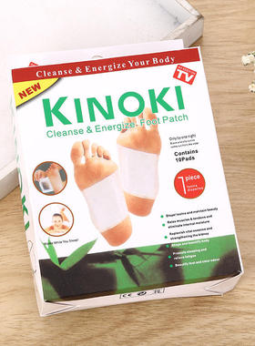 金箔足贴泰国艾草竹醋足贴韩文英文金色kinoki