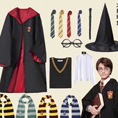 哈利波特衣服披风魔法袍服装 万圣节圣诞节cos魔法学院 电影同款