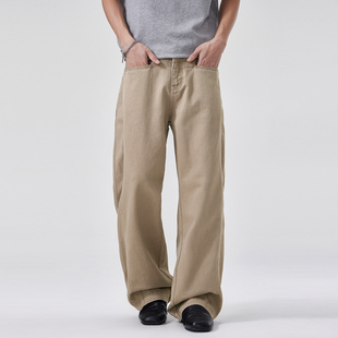 美式高街休闲裤男2026春季新款直筒工装长裤子痞帅高级感青少年裤