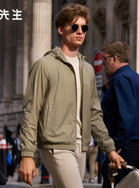 【羊毛防风保暖夹克-连帽】布先生轻奢外套男款开衫长袖冬PT16782