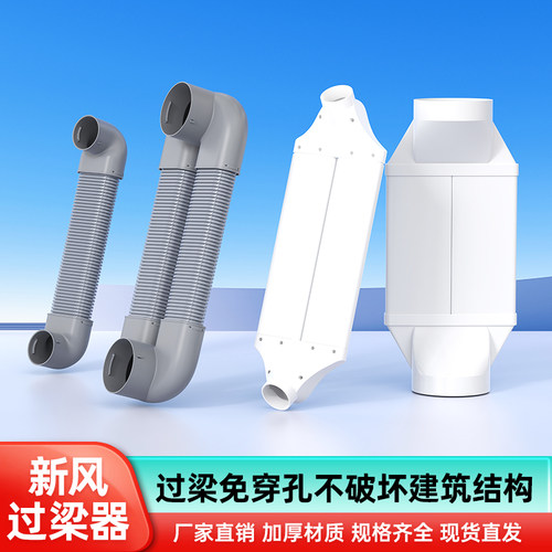 新风系统过梁器PVC管扁管通风管