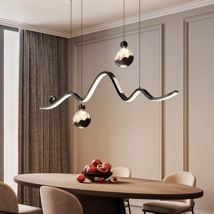 意式极简高级感岛台茶室吧台长条吊灯创意个性雪山餐厅餐桌吊灯,标准件/零部件/工业耗材,车间地垫,淘宝优惠券,粉丝福利购,淘宝优惠卷