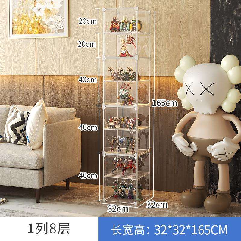 展示柜陈列架积木透明模型置物架多层家用玩具收纳柜
