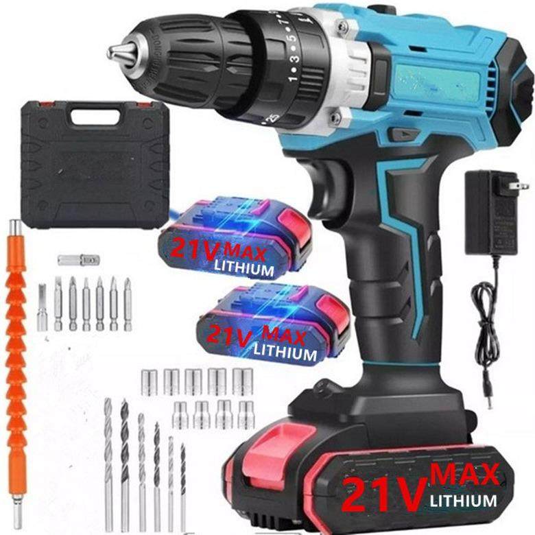 21V 多功能冲击钻家用锂电手电钻打孔钻墙有刷充电钻套装电动螺丝,标准件/零部件/工业耗材,车间地垫,淘宝优惠券,粉丝福利购,淘宝优惠卷