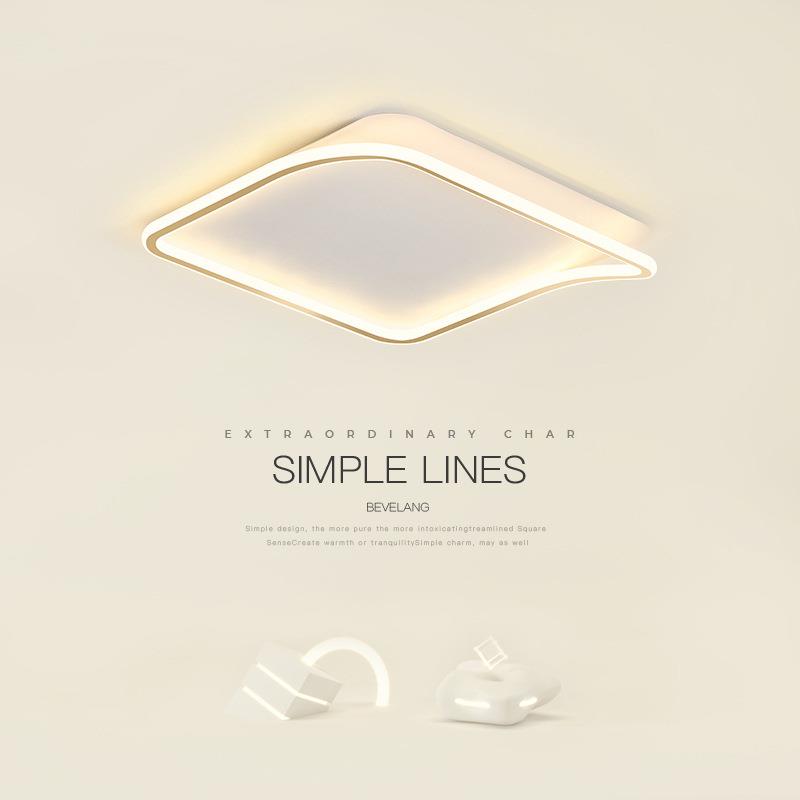 卧室吸顶灯轻奢简约现代小客厅灯创意个性超薄led灯家用房间灯具