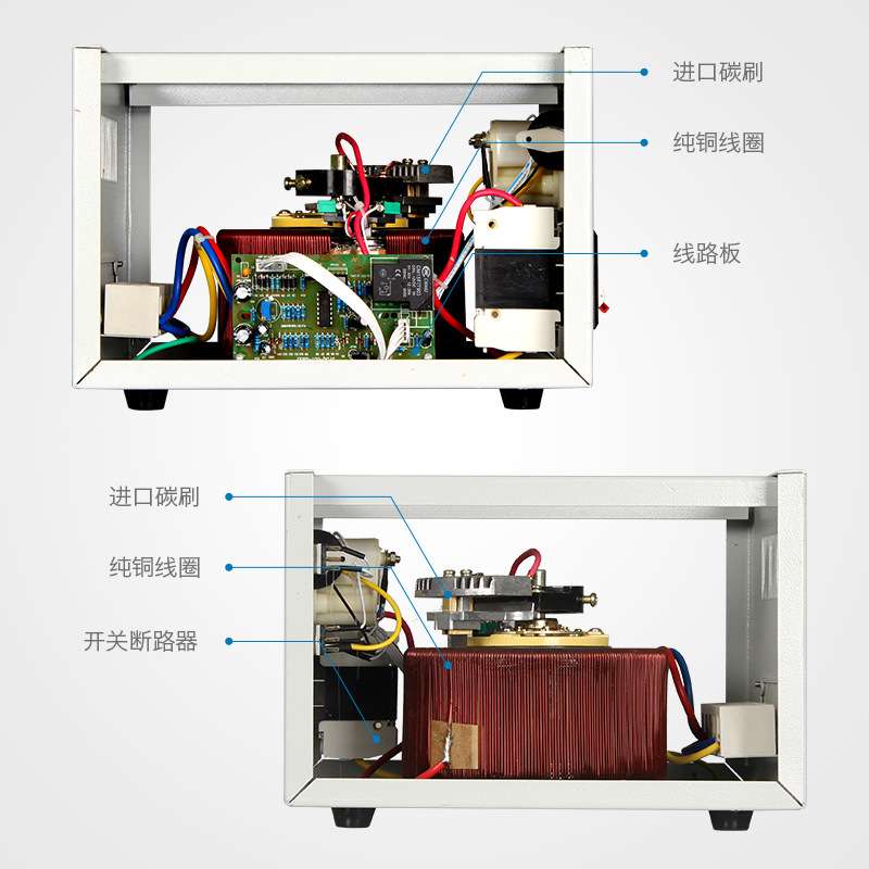 禾原马达式稳压器SVC-2000VA单相家用全铜精度高220V自动稳压器