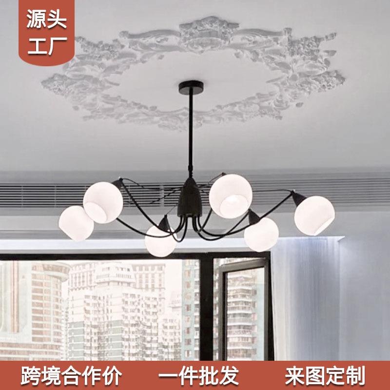 轻法式浪漫客厅吊灯复古卧室中古奶油风灯摩登设计师餐客厅灯中山