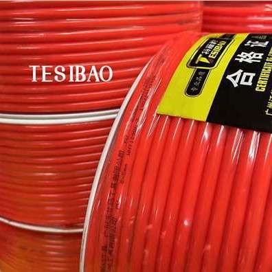 特斯豹气动PU气管8*5/6*4/10*6.5/12*8气泵空压机透明软管透明/红