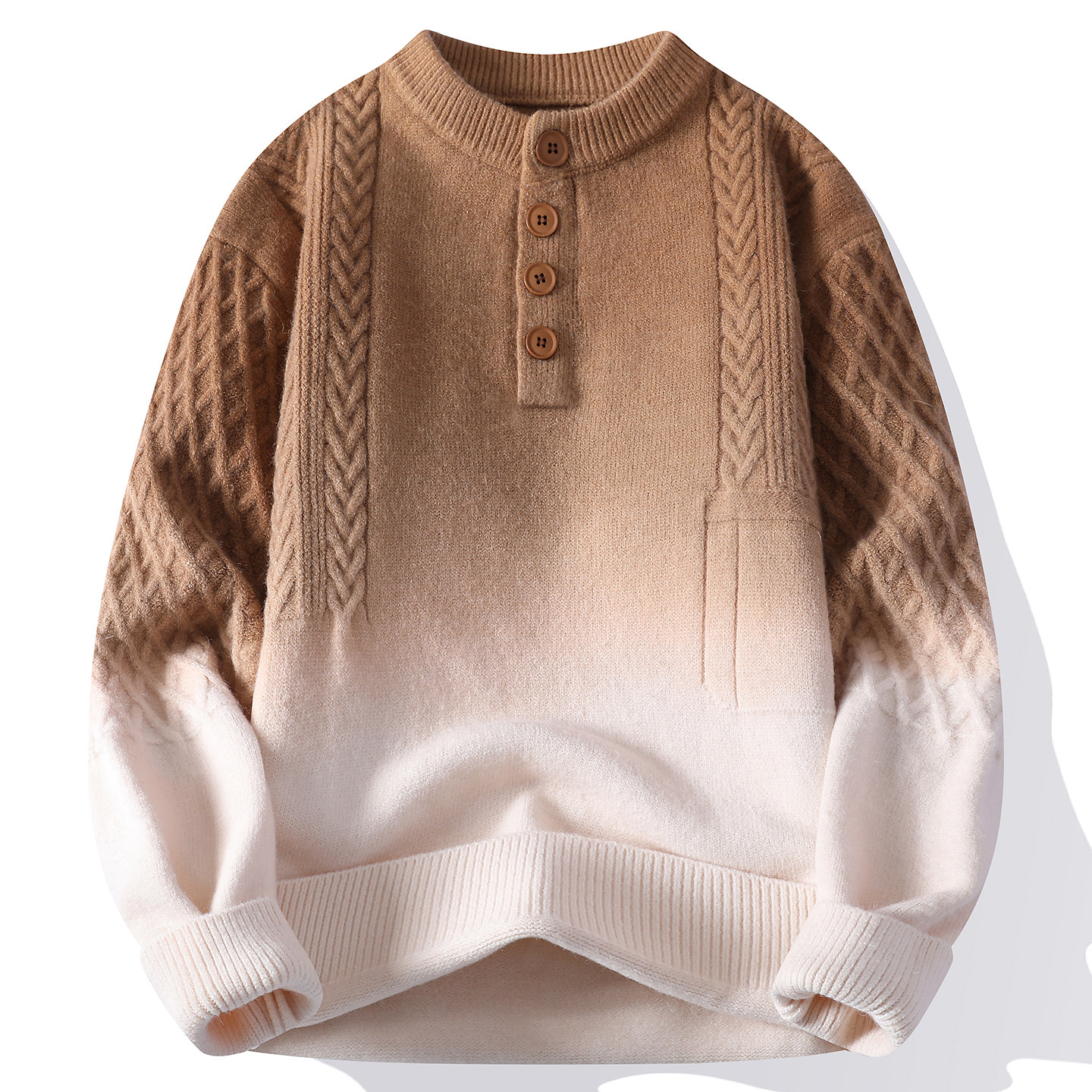 毛衣渐变男童秋冬外穿2025新款男生针织衫上衣中大童洋气帅气潮流