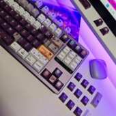 童趣系列小小宇航员pbt键帽原厂高度不透光五面热升华