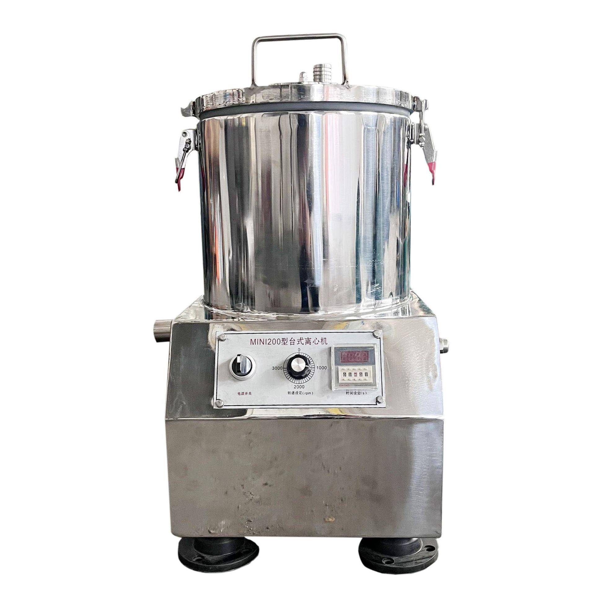 200型台式半自动实验工业制药平板式离心机