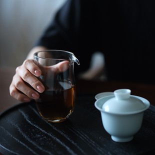 今井美智经典器型同款耐热玻璃公道杯片口茶海分茶器日本茶道具