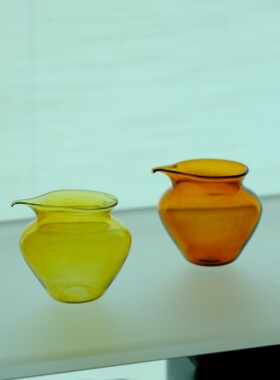 柒月里纯手工彩色高硼硅玻璃大容量公道杯分茶器茶海茶具泡茶器壶