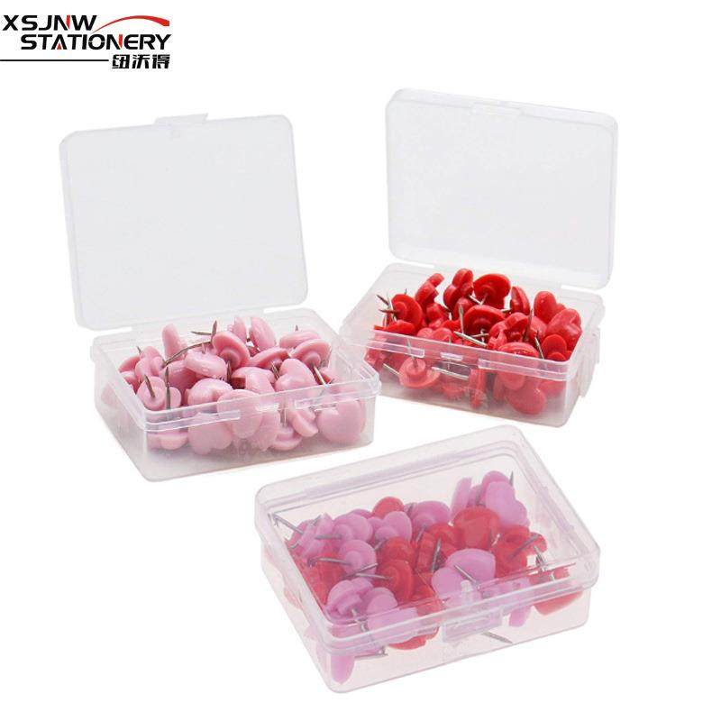 外贸热销爱心图钉心形工字钉创意小清新圆头按钉彩色照片装饰墙钉