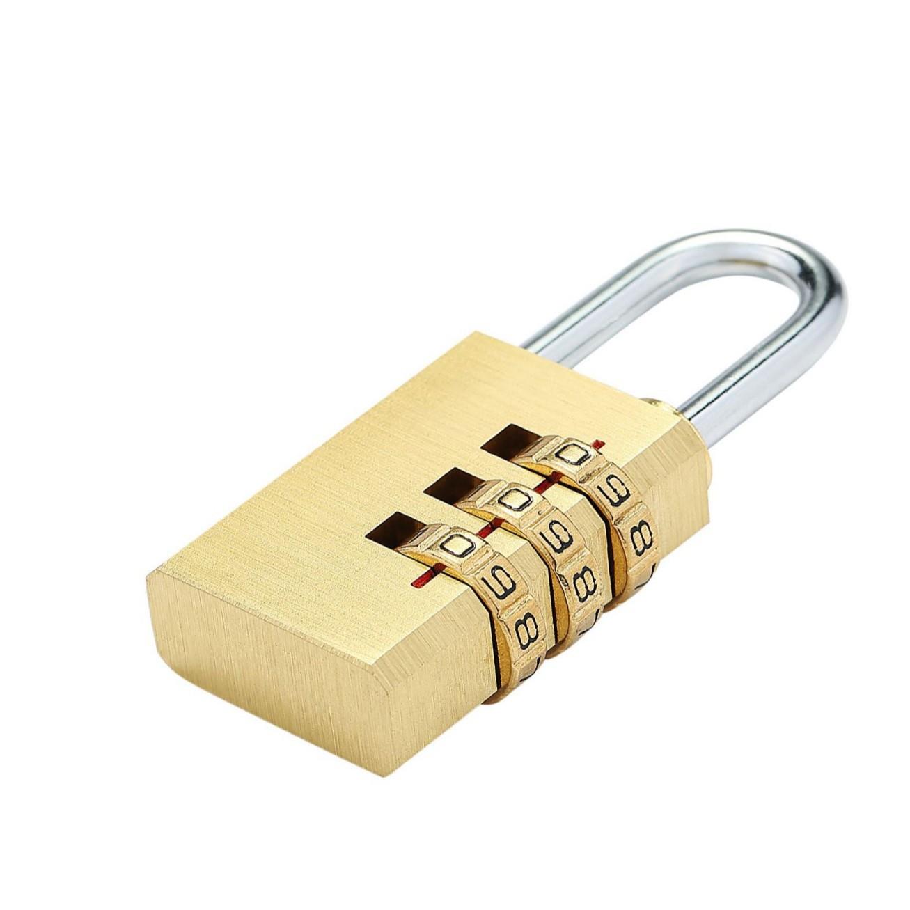 密码小挂锁箱包锁健身房锁实心全铜行李箱迷你纯铜密码锁T283