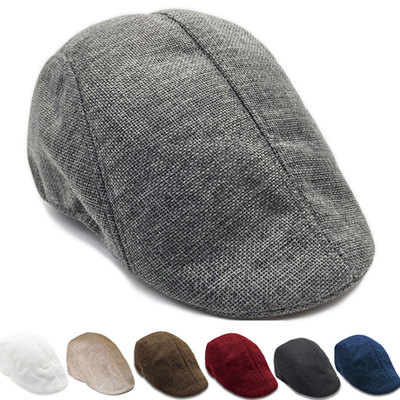 Beret Linen Caps Newsboy Caps Mens Stylish Cap Artists Bere