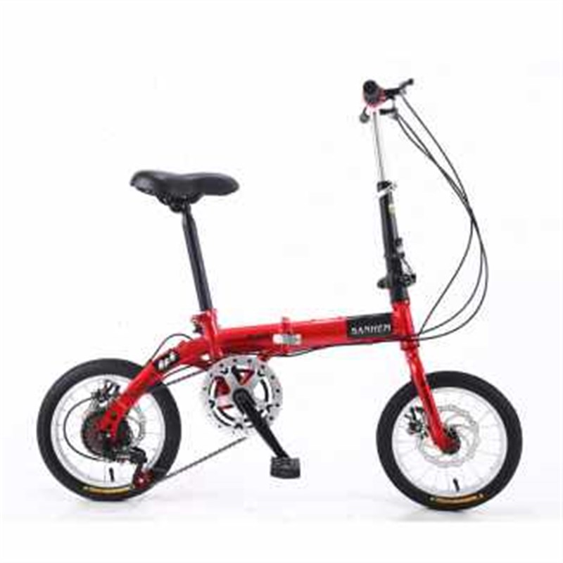 新品新品折叠自行车可放车后备箱女式超轻便携成年大人上班代步单