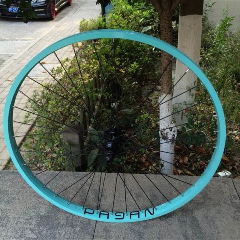 pagan动作轮组 新款pagan花鼓配pagan动作车圈 dt辐条 送护轴盖